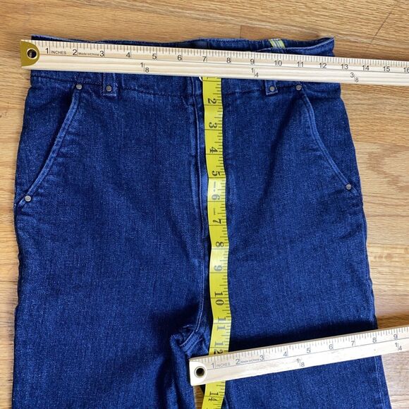 Maeve Anthropologie Women’s 26 High Rise Capri Jeans Dark Wash Straight Leg - Picture 3 of 10